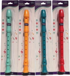 Flauta de plástico para niños en blíster, 4 colores