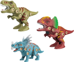 Set de dinosaurios para atornillar con destornillador eléctrico 20 cm