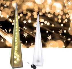 Lámpara LED navideña con estrellas giratorias 45 cm