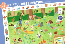 Puzzle de búsqueda Pequeños amigos del jardín - 35 piezas