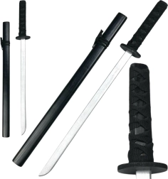 Katana de entrenamiento de madera negra 70 cm