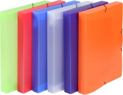 Caja de archivo A4 de PP con goma Opaline (mezcla de colores)