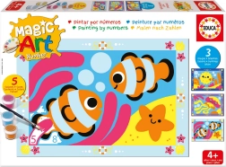 Pintar por números: mundo submarino EDUCA