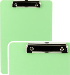 Portapapeles verde con clip A4