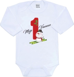 Body de bebé New Baby Mis primeras Navidades, talla 56 (0–3 meses)