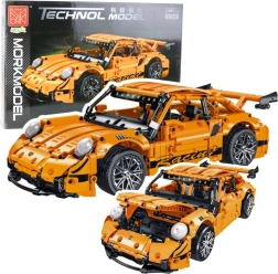 Kit de construcción coche deportivo GT Racing 1:14, 1268 piezas, naranja