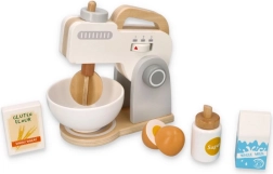 Batidora de cocina de madera gris