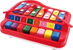 Xilófono y piano 2 en 1 para niños 24 cm