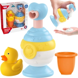 Woopie juguetes de baño infantiles con patito y dispensador de jabón
