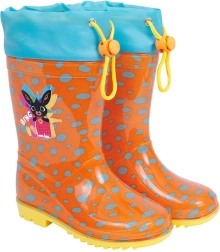 Botas de lluvia infantiles de goma BING con puño ajustable, talla 26/27