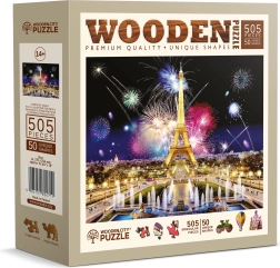 Puzzle de madera París nocturno 505 piezas de WOODEN CITY