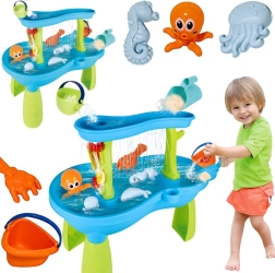 Mesa de agua con pulpo Woopie y 18 accesorios
