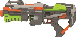 Rifle con dardos de espuma 45 cm
