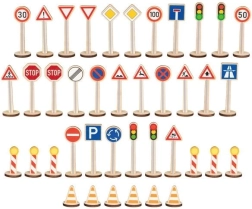 Goki gran set de señales de tráfico – 40 piezas