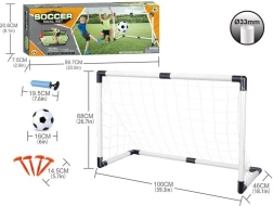 Conjunto de fútbol con portería plegable y balón