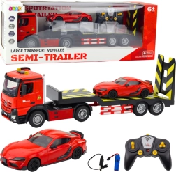 Coche de carreras teledirigido con camión rojo 1:16