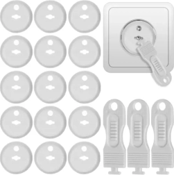 Protectores de seguridad para enchufes blancos