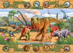 Puzle Dinosaurios XXL 100 piezas