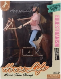 Caballo caminante con muñeca a pilas