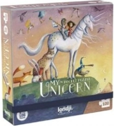 Puzzle de bolsillo Londji Unicornio - 100 piezas