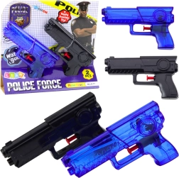 Set de pistolas de agua Policía azul y negra 2 uds
