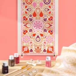 Pintura en seda – set creativo DJECO Atelier