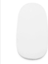 Sábana de rizo impermeable para cochecito con elásticos NEW BABY 35 × 75 cm blanca