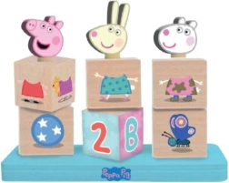 Bloques de madera Peppa Pig con figura
