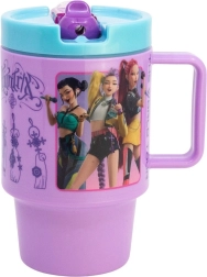 Vaso de plástico grande con boquilla 530 ml K-pop: cazadoras de demonios - 1 pieza