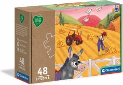 Puzzle CLEMENTONI Play for Future – Animales en la granja 3×48 piezas