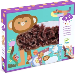 Set creativo Djeco Wool & Velcro – amigos peludos