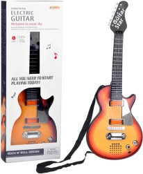 Guitarra eléctrica infantil con melodías, luces y correa