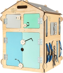 BusyKids tablero de actividades casita color menta