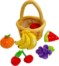 Cestita de peluche con frutas