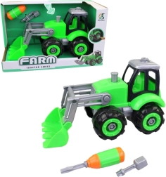 Excavadora desmontable con tornillos para niños