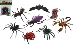 Set de modelos de insectos de plástico 8 uds (7–12 cm) en bolsa