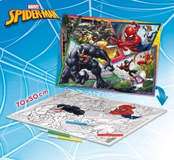 Spiderman maxi puzzle reversible 70 × 50 cm, 150 piezas