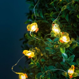Cadena de luces LED con pollitos, 2 m, 20 LED