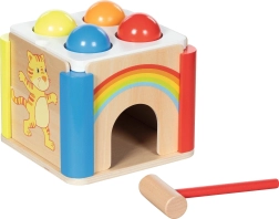 Cubo de golpear de madera “Rainbow” con paneles laterales intercambiables - 1 unidad