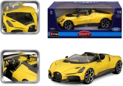 Modelo metálico de coche 1:18 BBURAGO Bugatti Mistral amarillo