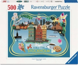 Puzzle Ravensburger Casco antiguo de Estocolmo 500 piezas