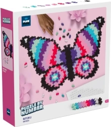 Plus-Plus Puzzle por números - Mariposa 800 piezas