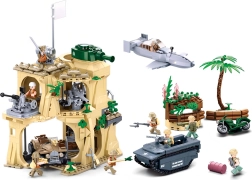 Sluban Army WW2 batalla de Iwo Jima set de construcción