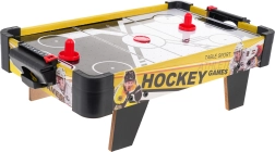 Air hockey de mesa portátil para niños y adultos con ventilador, 2 paletas y 2 discos