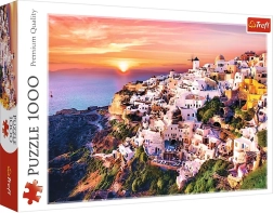 Puzzle Santorini Puesta de sol 1000 piezas