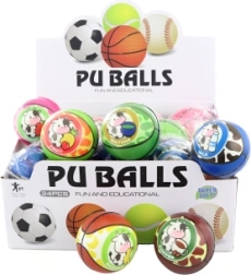 Pelota de espuma con motivo de vaquita 7 cm