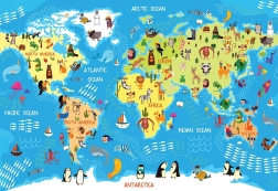 Puzzle Interdruk Mapa del mundo con 250 piezas