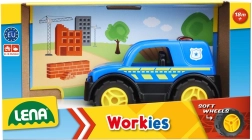 Coche de policía LENA Workies de 12 cm