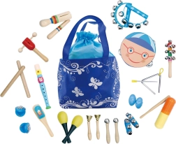 Set infantil de instrumentos musicales de madera con bolsa ECOTOYS