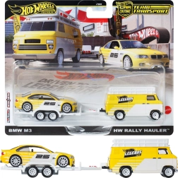 Hot Wheels Premium Team Transport Rally Hauler con BMW M3 E46 1:64